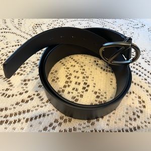 Ermenegildo Zegna Men’s Black Leather Belt